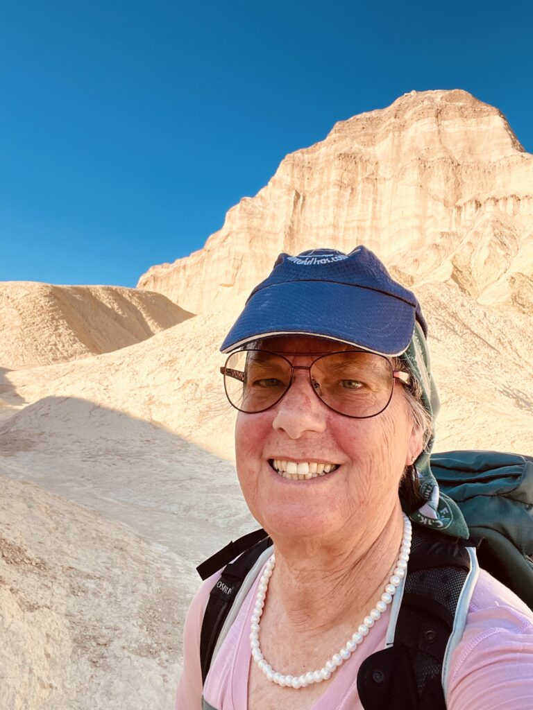 On the downward side of Manly Beacon along the Golden Canyon/Gower Gulch Loop. Death Valley National Park.